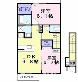泉大津市我孫子のアパート