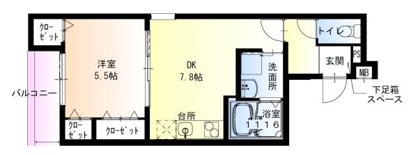 高石市千代田4丁目のアパート(間取り)