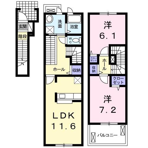 泉大津市我孫子のアパート