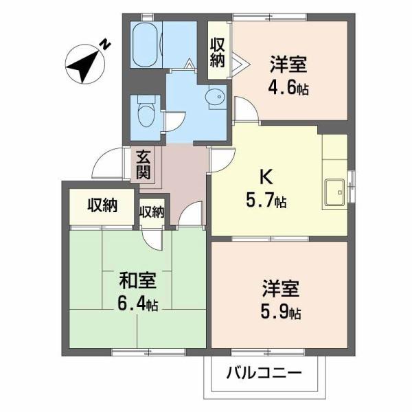 泉大津市東豊中町２丁目のハイツ