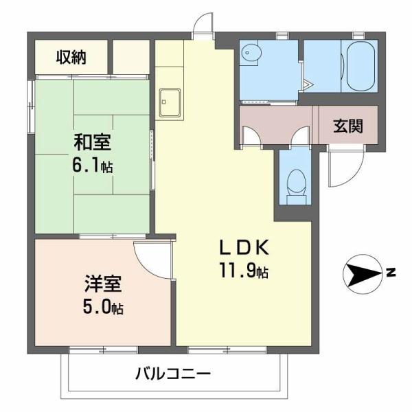 泉大津市河原町のハイツ