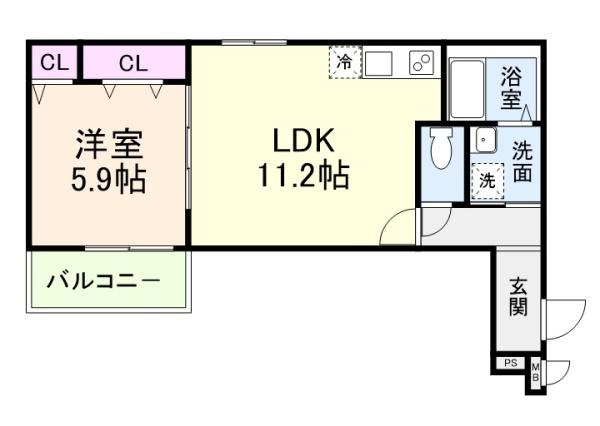 高石市綾園５丁目のアパート
