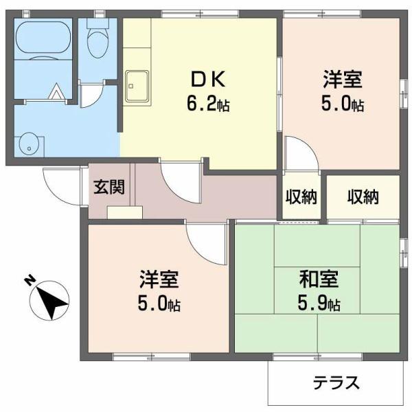 泉大津市虫取町１丁目のハイツ