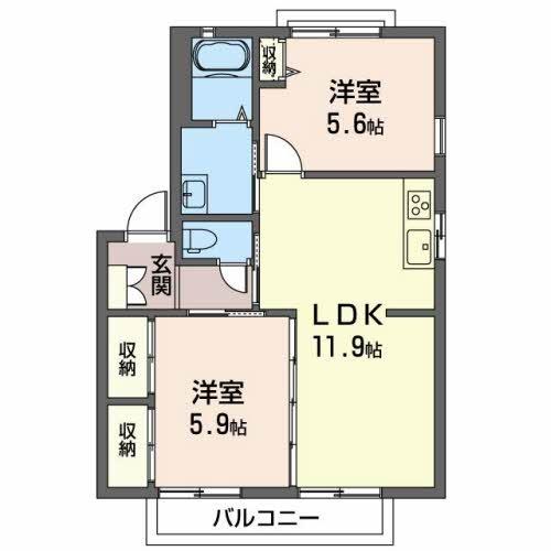 泉大津市下之町のハイツ