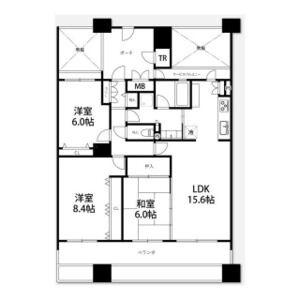 高石市綾園1丁目のマンション(間取り)