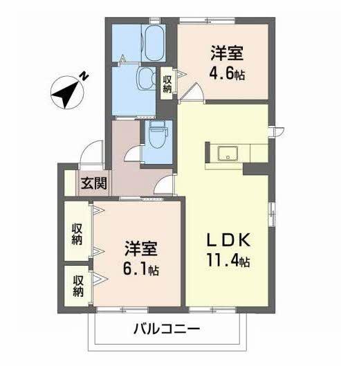 泉大津市松之浜町１丁目のハイツ