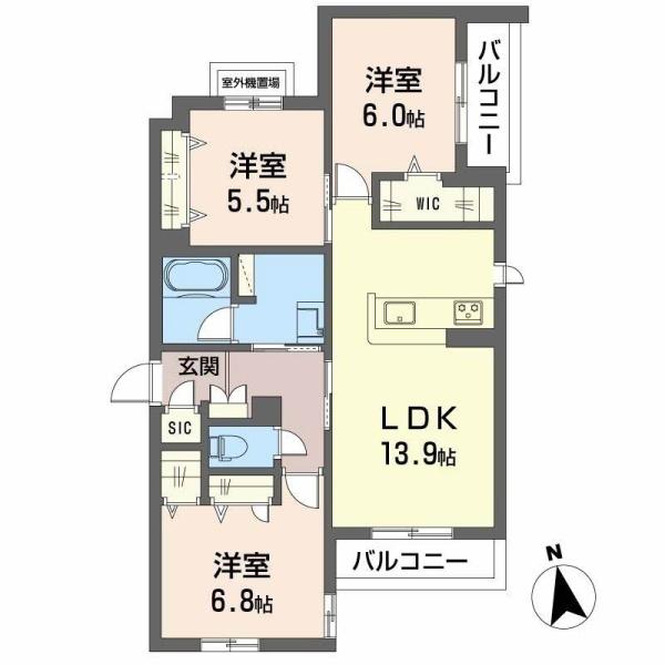 シャーメゾン伽羅橋