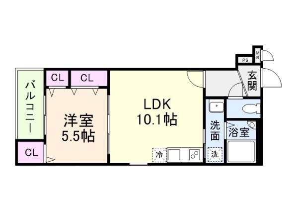 高石市取石１丁目のアパート