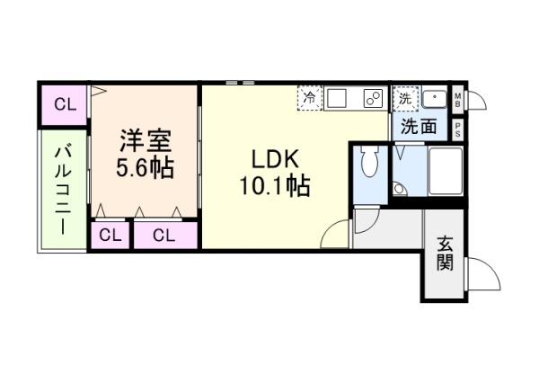 高石市取石１丁目のアパート