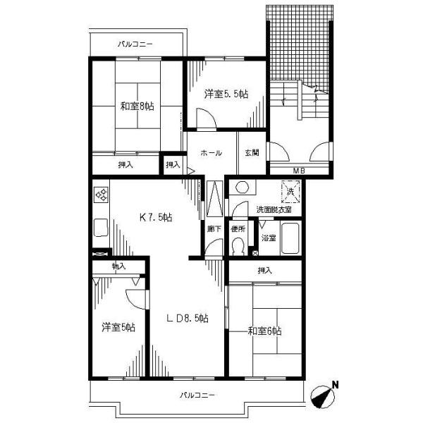 杉戸高野台べリアス西六番街　12号棟