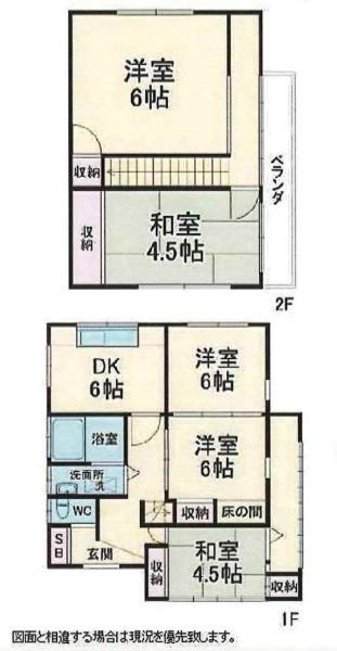 幸手市中２丁目貸家