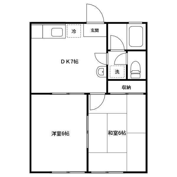 ルームス駒羽根　A棟