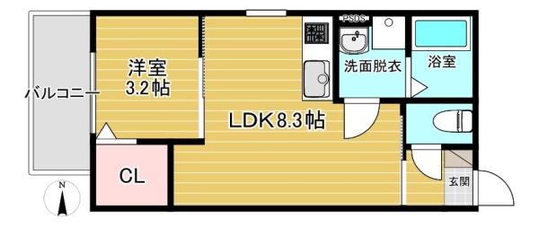福岡市東区千早２丁目のアパート