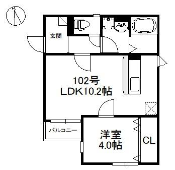 福岡市東区原田２丁目のアパート