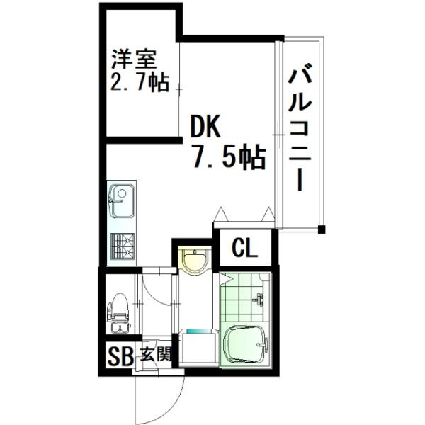 福岡市東区箱崎４丁目のアパート