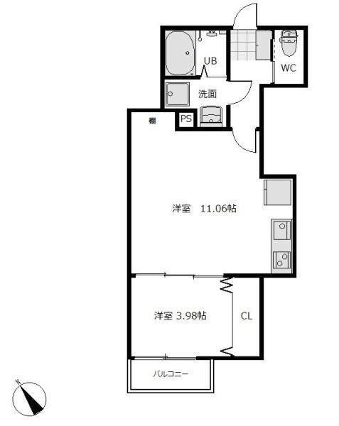 福岡市東区原田１丁目のアパート