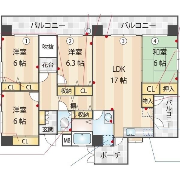 福岡市東区筥松２丁目のマンション