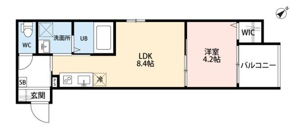福岡市東区水谷3丁目のアパート(間取り)