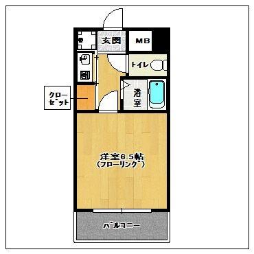 福岡市博多区御供所町のマンション(間取り)