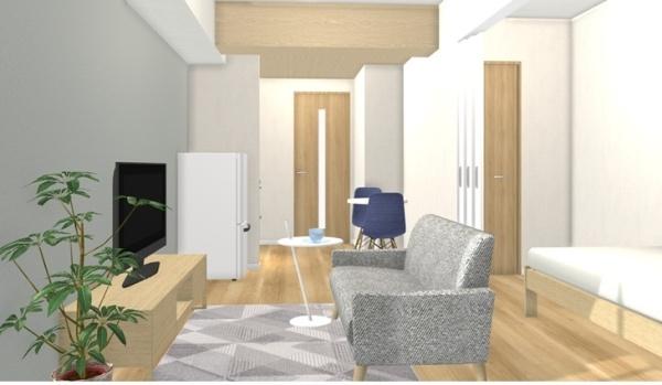 福岡市東区原田1丁目のマンション(リビング)