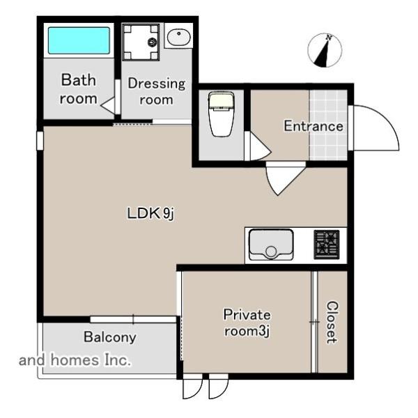 福岡市東区松崎4丁目のアパート(間取り)