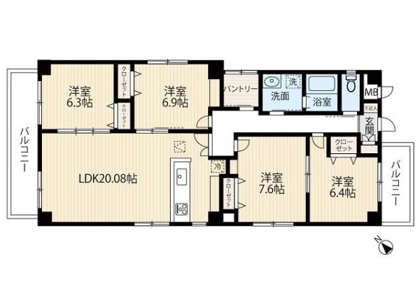 福岡市東区箱崎２丁目のマンション