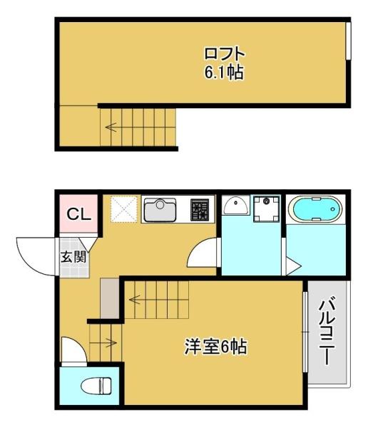 福岡市東区名島５丁目のアパート