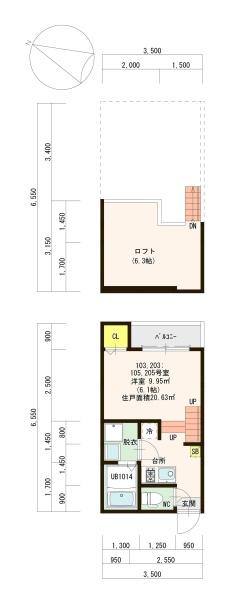 福岡市東区名島３丁目のアパート