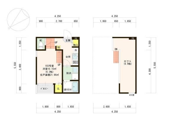 福岡市東区名島５丁目のアパート