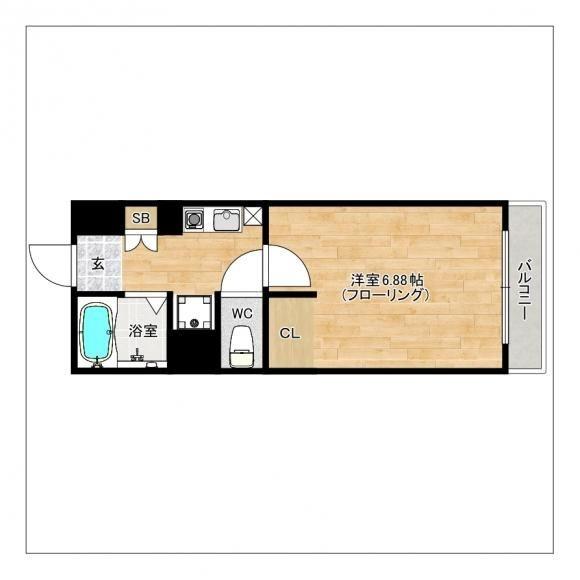 福岡市東区箱崎４丁目のアパート