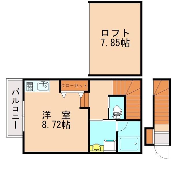 福岡市東区箱崎３丁目のアパート