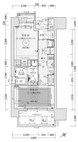 福岡市東区馬出２丁目のマンション