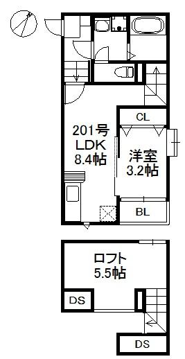 福岡市東区原田１丁目のアパート