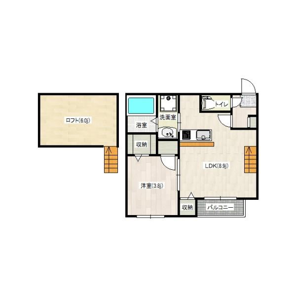 福岡市東区筥松３丁目のアパート