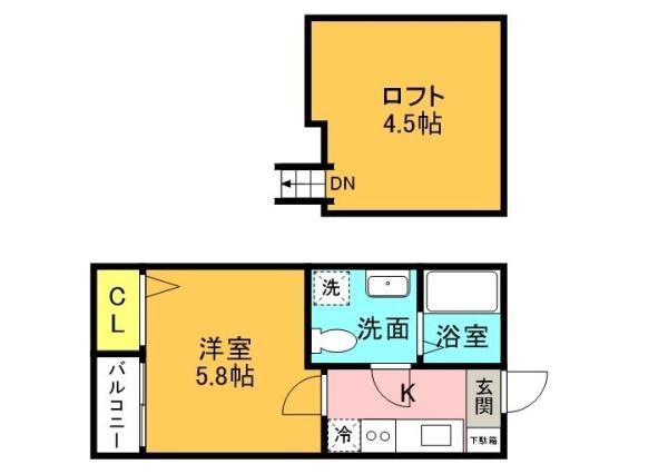 福岡市東区原田２丁目のアパート