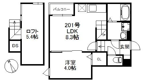 福岡市東区箱崎ふ頭３丁目のアパート