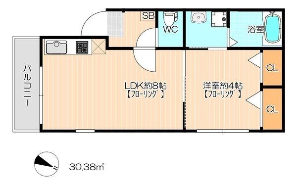 福岡市東区筥松４丁目のアパート