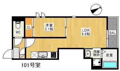 福岡市東区原田２丁目のアパート