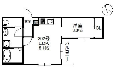福岡市東区箱崎２丁目のアパート