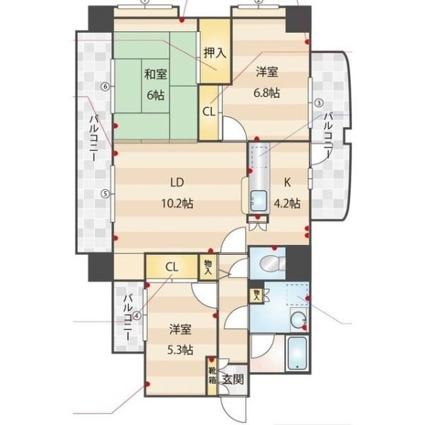 福岡市東区筥松２丁目のマンション