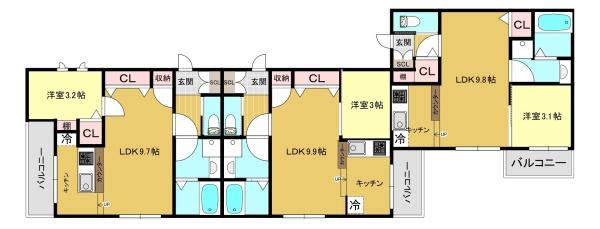 福岡市東区筥松３丁目のアパート