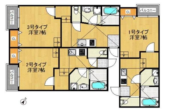 福岡市博多区吉塚５丁目のアパート
