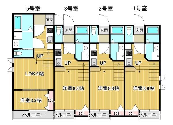 福岡市東区箱崎４丁目のアパート