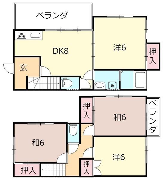 若松町3丁目貸家