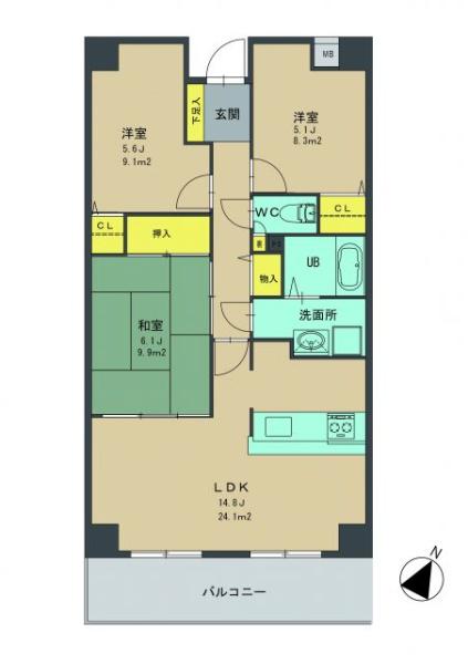サーパスシティ前原弐番館