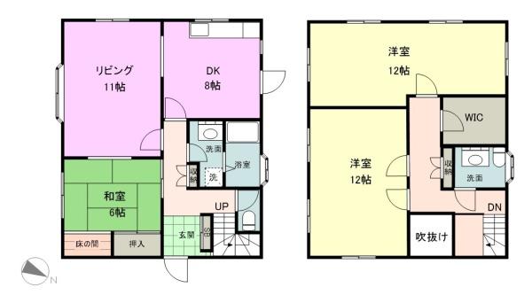 三橋4丁目貸家(間取り)
