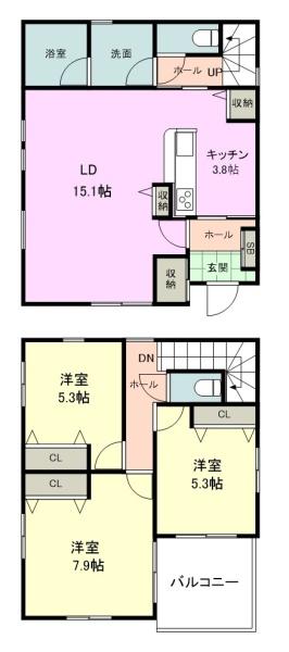 見沼区中川貸家