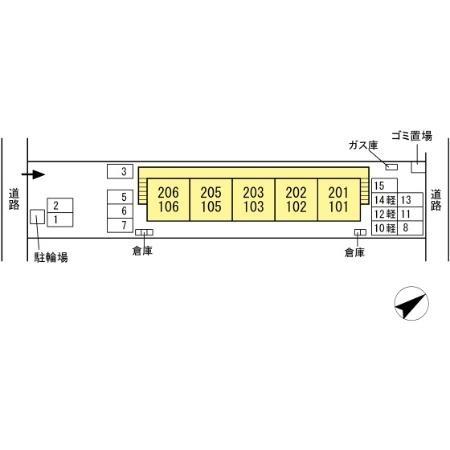 メルメゾン(駐車場)