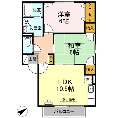 TMKホープ1 T棟(間取り)