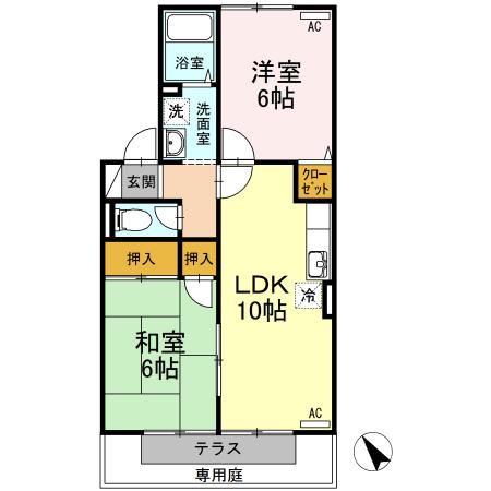 グランドール三柳 2(間取り)